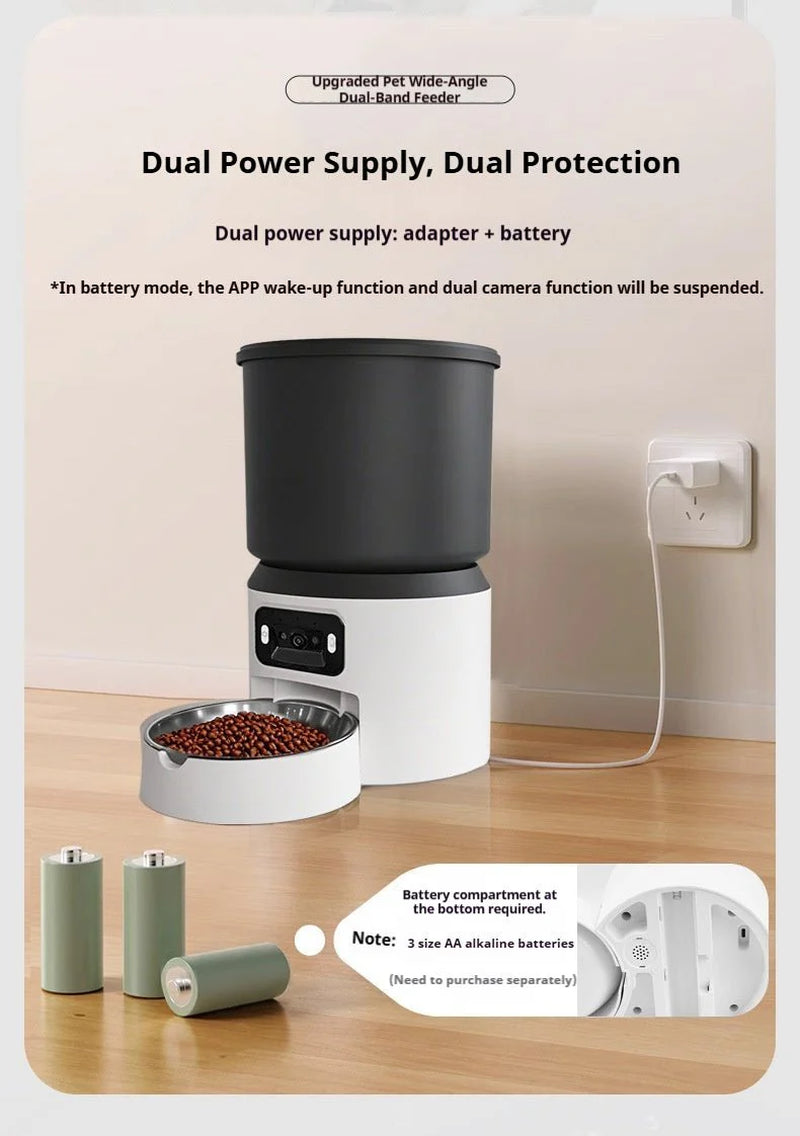 HEYBO Pet Feeder Smart 4L Automatic Cat Feeder with Camera Smart Pet Feeder for Cat and Dog